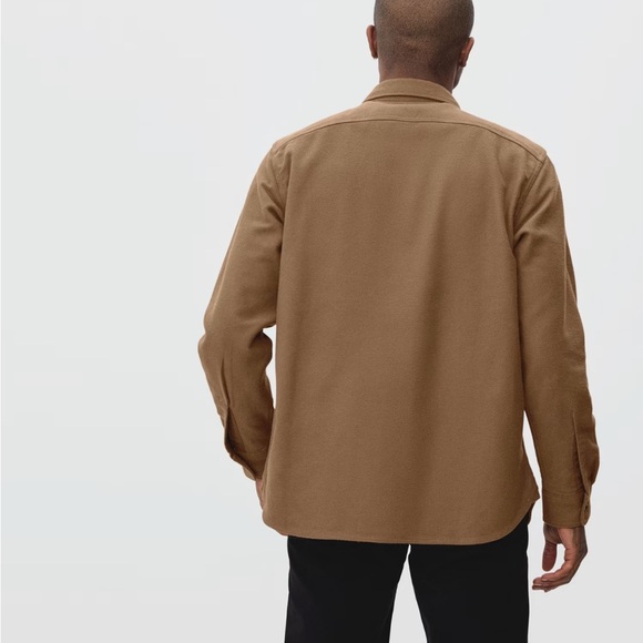 Everlane The Heavyweight Overshirt Shirt Light Jacket Size S Warm Light Brown - Picture 3 of 9